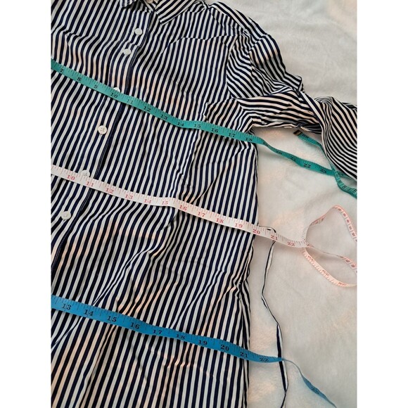 J.Crew Long Amelia Shirtdress Striped Drapey Viscose Twill CF659 Size XS NWT - Picture 8 of 12